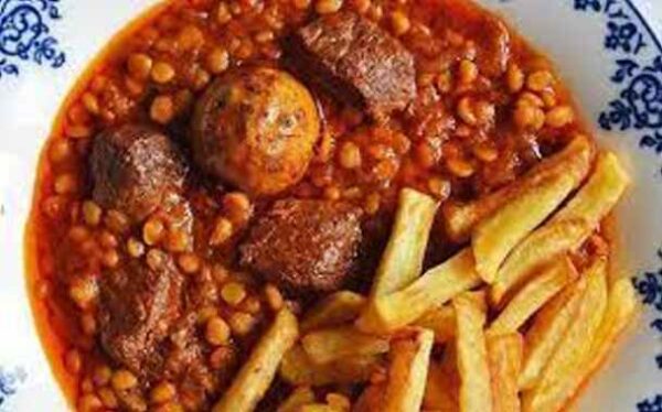 خورش قیمه با گوشت چرخ کرده