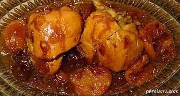 خورش آلوچه مسما با مرغ