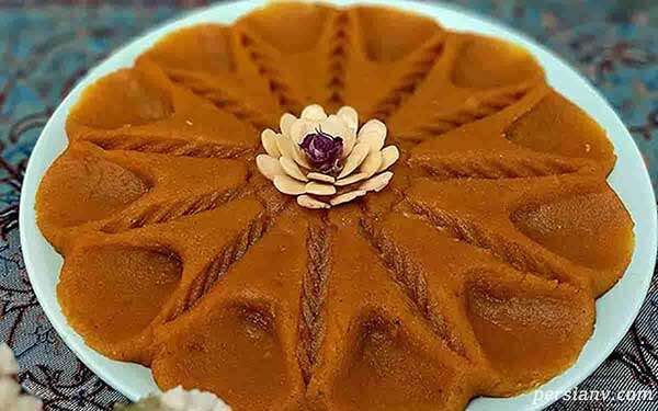 حلوای آرد سمولینا و پنیر