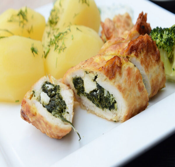 رول مرغ و اسفناج