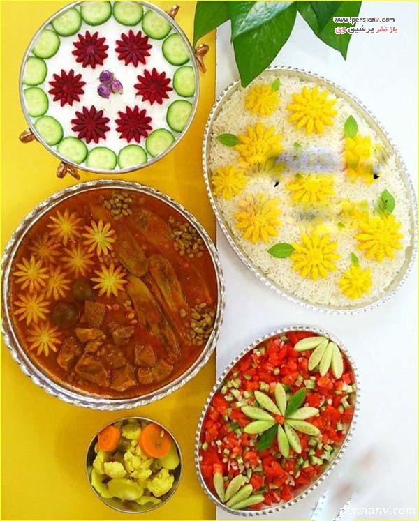 تزیین قیمه پلو