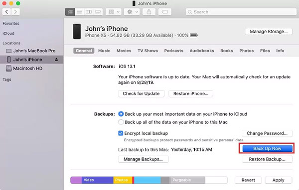بکاپ از آیفون با iTunes