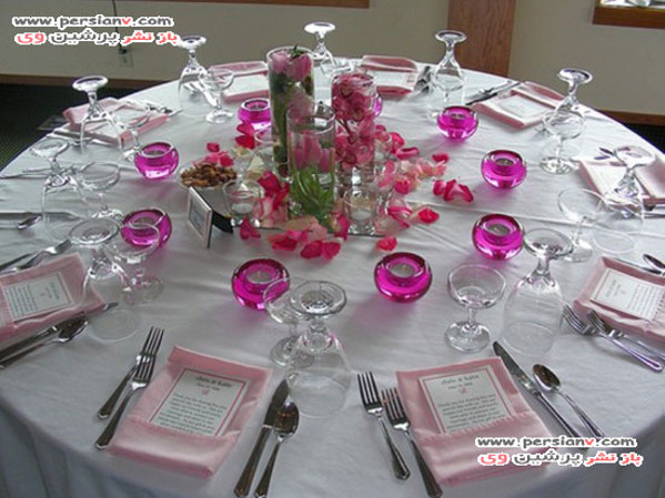 چیدمان میز عاشقانه