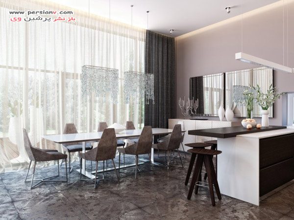 طراحی داخلی با آینه کاری