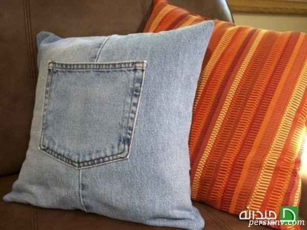 کوسن با پارچه های اضافه