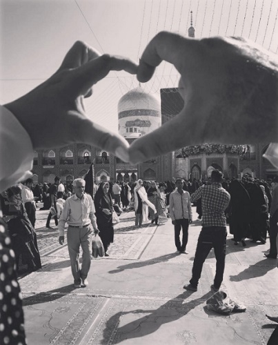 بهاره رهنما در حرم امام رضا