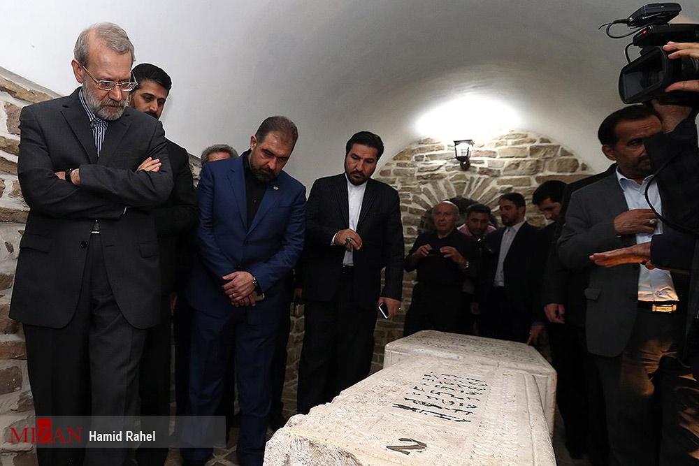لاریجانی در کلیسای ننه مریم ارومیه