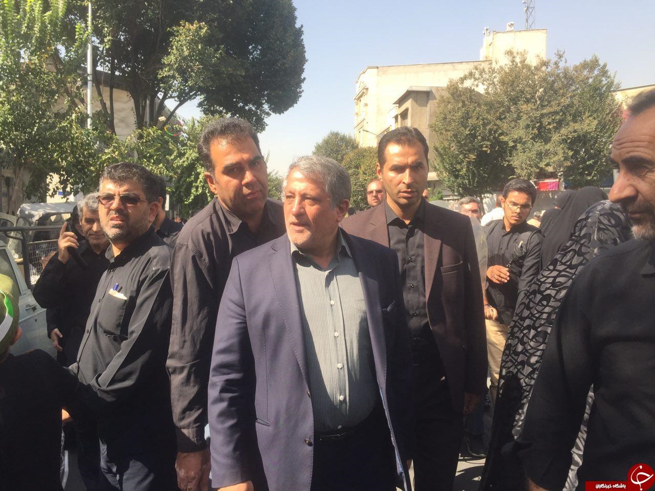 چهره‌ها در تشییع شهید حججی