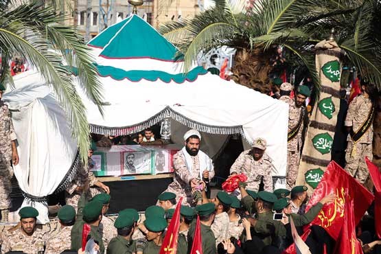 مراسم تشییع شهید حججی در تهران