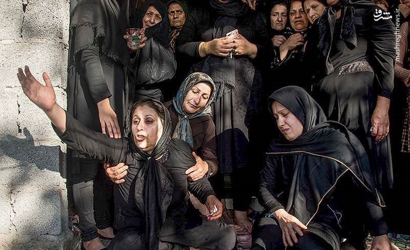 مراسم خاک‌سپاری اهورا در رشت