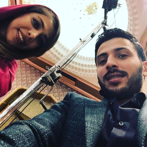  نگار عابدزاه و همسرش