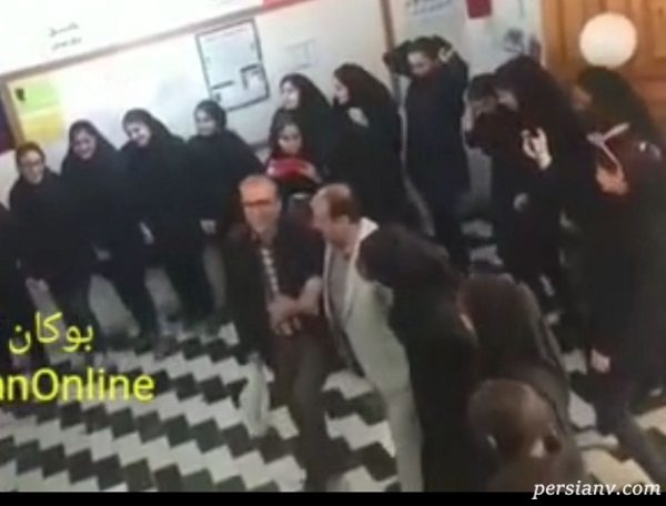 رقص دانش آموزان در مدرسه