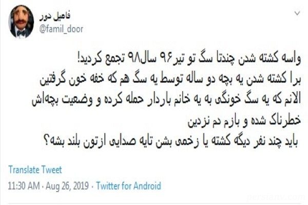 حمله سگ خانگی به زن باردار