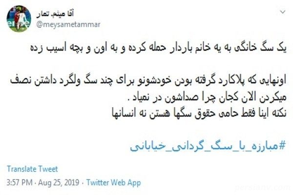 حمله سگ خانگی به زن باردار