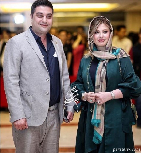 نیوشا ضیغمی و همسرش