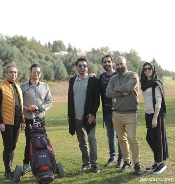 بازیگران در زمین گلف