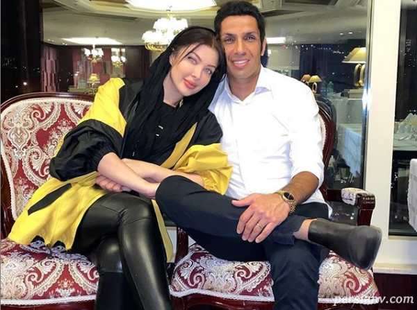 سپهر حیدری و همسرش