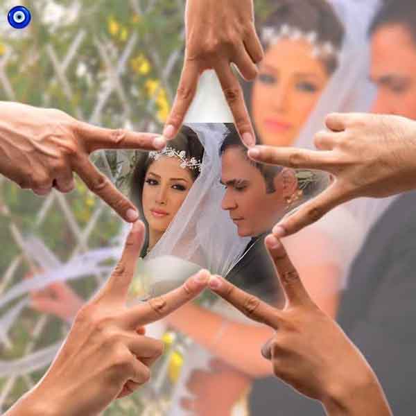 غزل بدیعی در لباس عروس