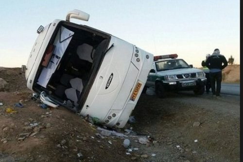 تصادف مرگبار اتوبوس دانش آموزان تبریز