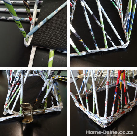 بافتن سبد سبد کاغذی