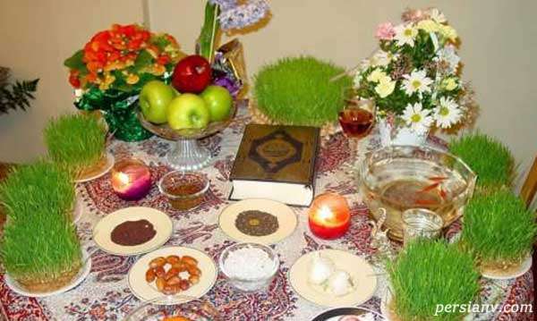 عکس سفره هفت سین انواع تزیین سفره هفت سین
