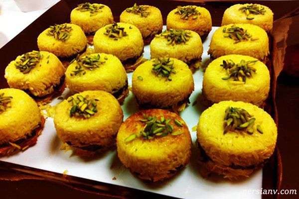 تزیین ته چین مرغ