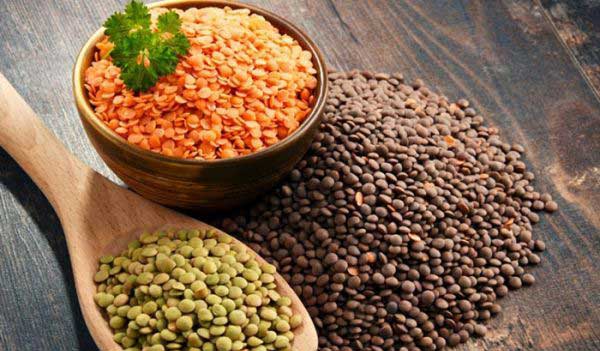 میزان آهن در عدس