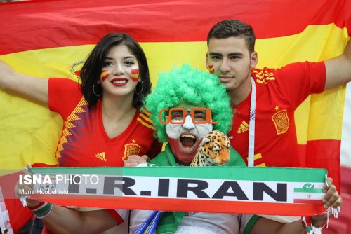 دیدار تیم‌های ایران و اسپانیا