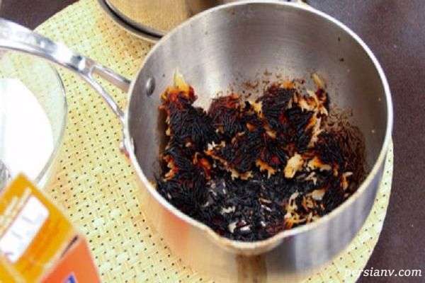 رفع بوی سوختگی از برنج رفع بوی سوختگی از برنج