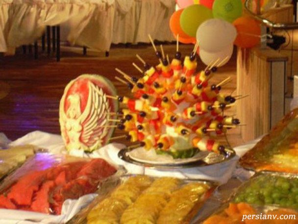 تزیین سبد میوه شب یلدا