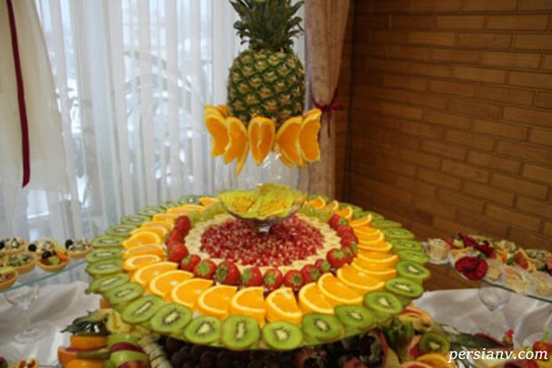 تزیین میوه شب یلدا چله