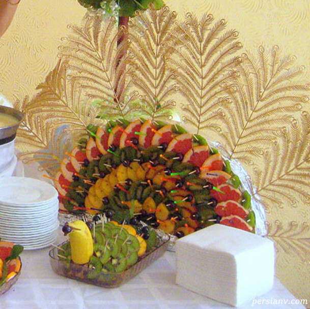 میوه ارایی تزیین میوه شب یلدا