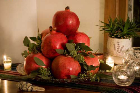 تزئین انار شب یلدا