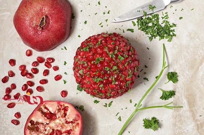تزئین انار شب یلدا