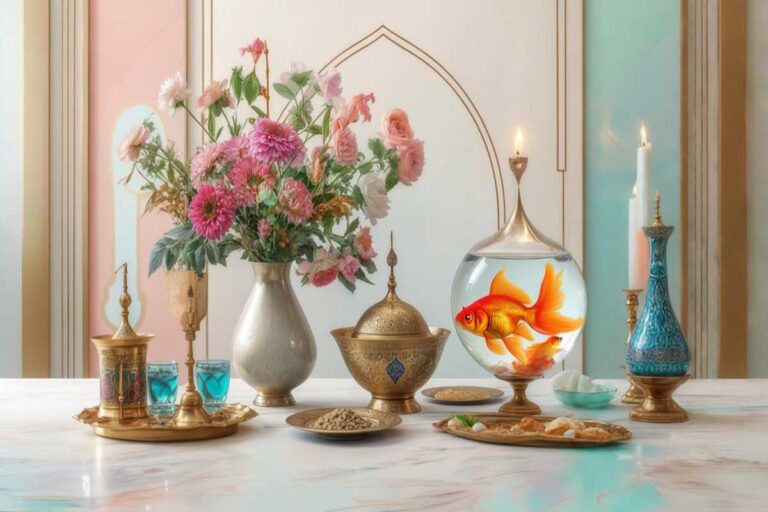 تزیین سفره هفت سین ۱۴۰۵ ؛ هفتسینهای ترند ۱۴۰۵؛ از سبکهای سنگی و بتنی تا جادوی مکرومه بافی