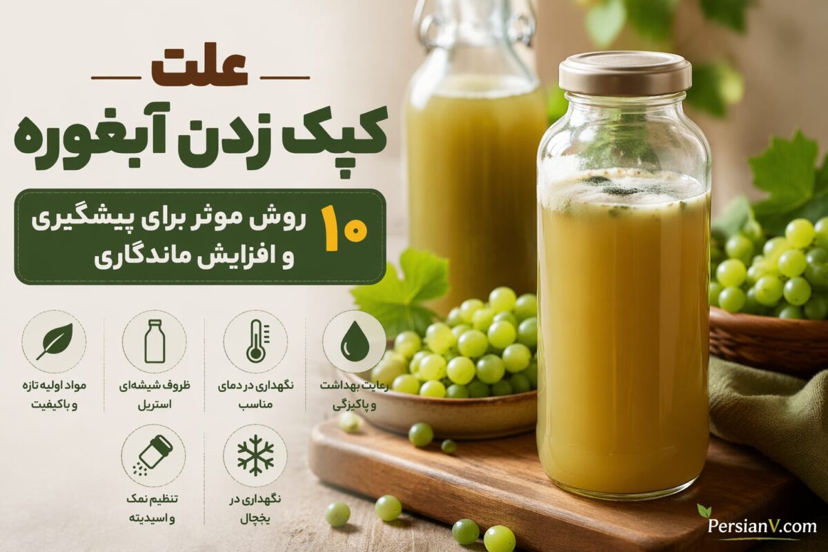 علت کپک زدن آبغوره ؛ چرا کپک می‌زند و چگونه از آن جلوگیری کنیم؟