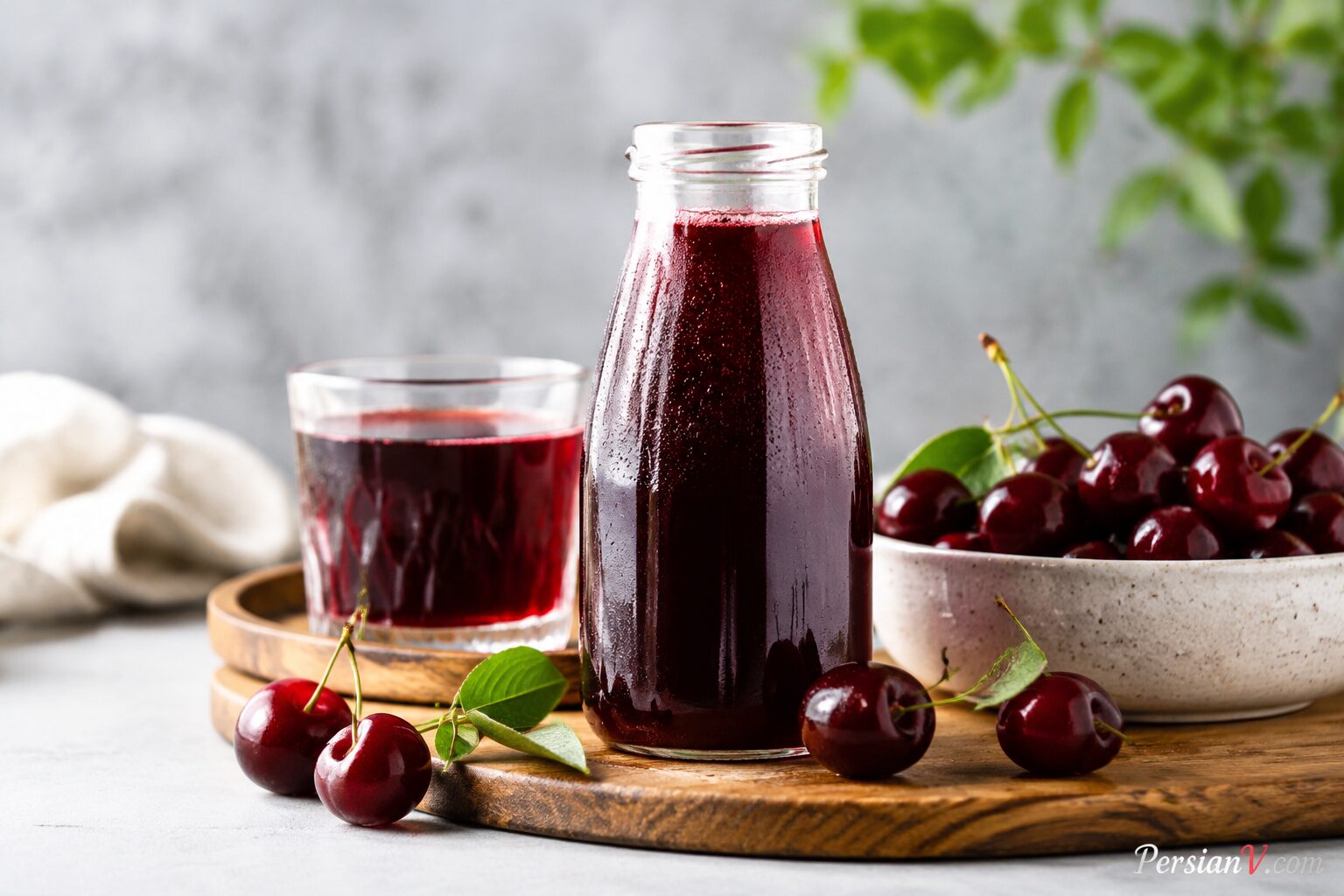 شربت آلبالو بدون شکر
