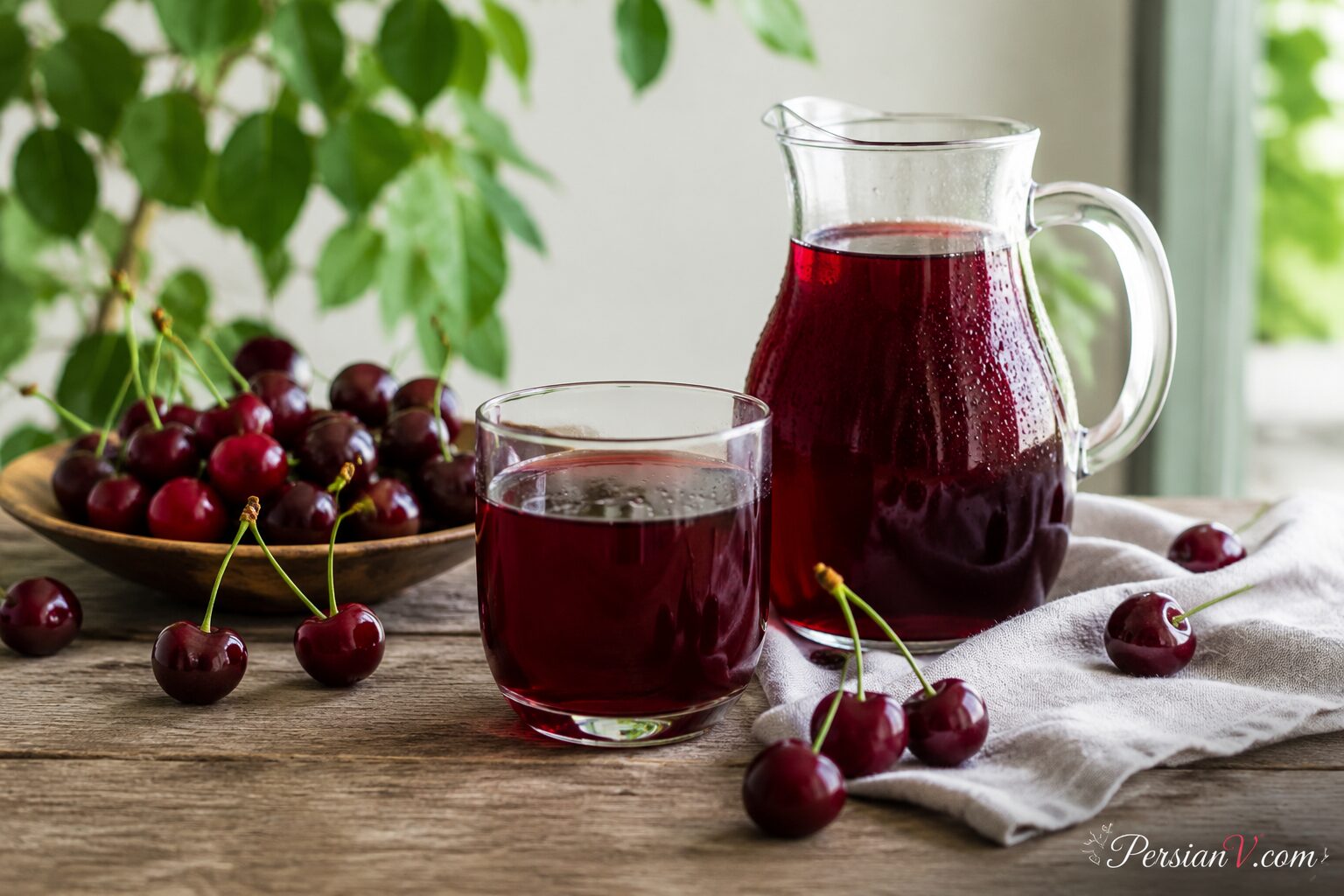شربت آلبالو بدون شکر