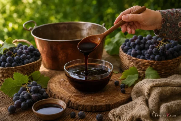 طرز تهیه شیره انگور خانگی ؛ چه زمانی شعله را خاموش کنیم تا شیره نسوزد؟