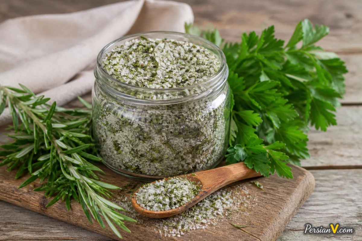 نمک سبزیجات خانگی