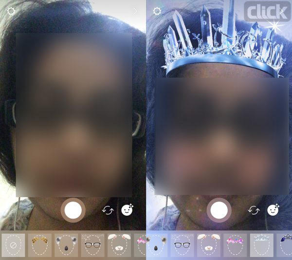 نحوه ی استفاده از فیلتر های افکت صورت در اینستاگرام استفاده از افکت صورت در اینستاگرام