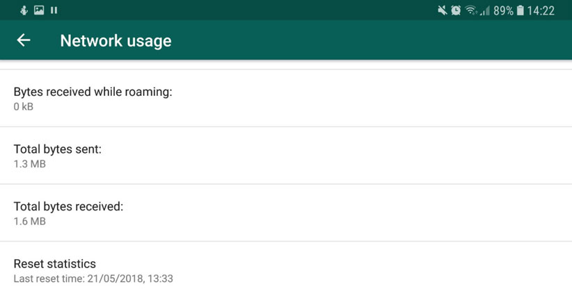 ترفند WhatsApp برای مشاهده آمار ترفند WhatsApp