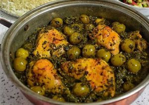 خورش آلوچه ( گوجه سبز )