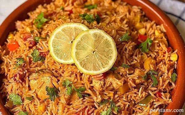 پلو مکزیکی مخلوط