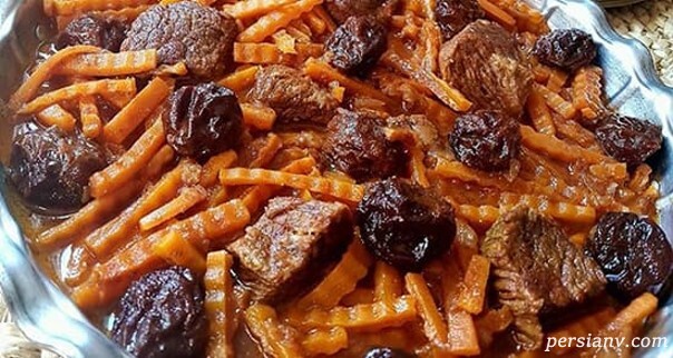 خورش مرغ با آلو