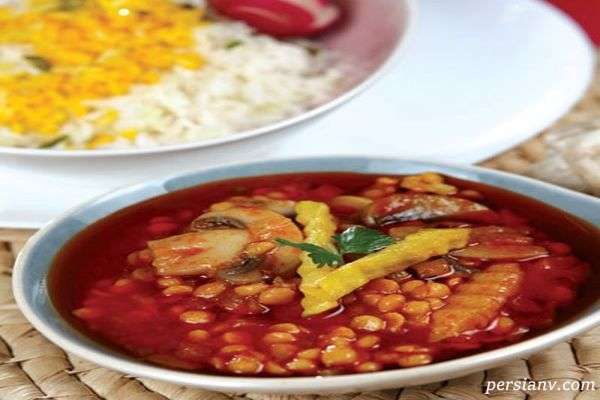 خورش قیمه با قارچ خورش قیمه با قارچ