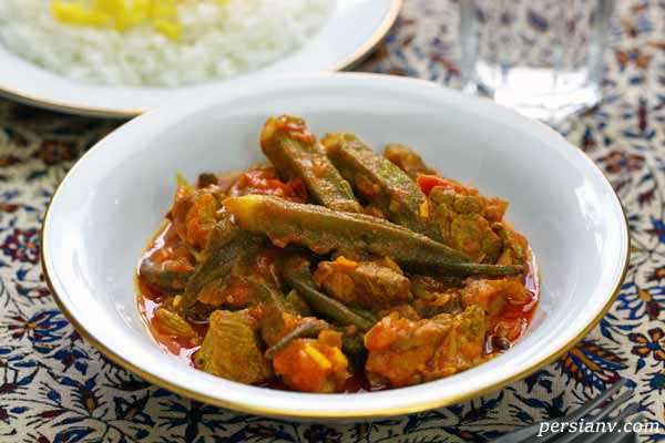 خوراک بامیه (مقوی اما رژیمی)