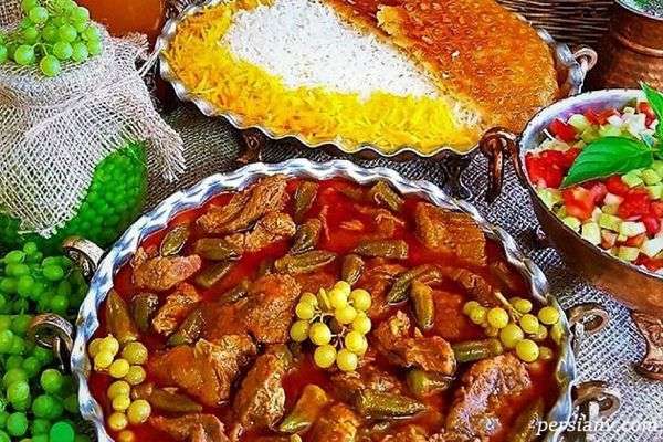خورش بامیه با تمر هندی