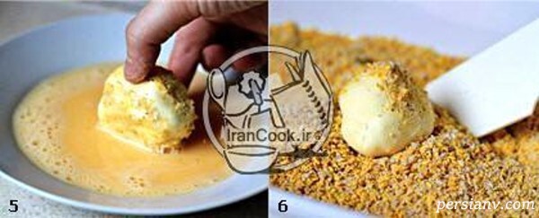 بستنی سرخ شده بستنی سرخ شده