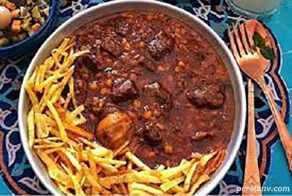 طرز تهیه خورشت قیمه بدون گوشت
